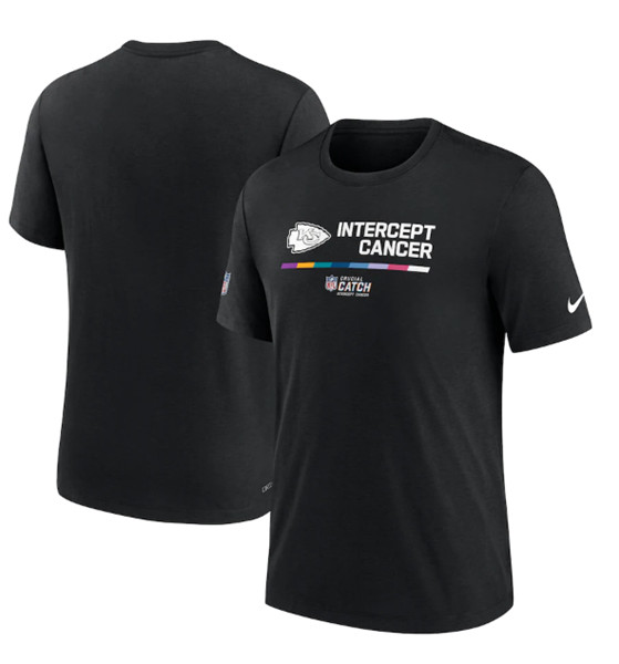 Men's Kansas City Chiefs Black 2022 Crucial Catch Performance T-Shirt